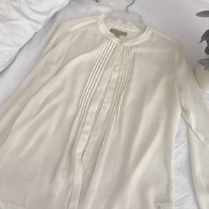 Off white or cream colored banana republic blouse